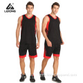 Customized College Red And Black Basketball Jersey